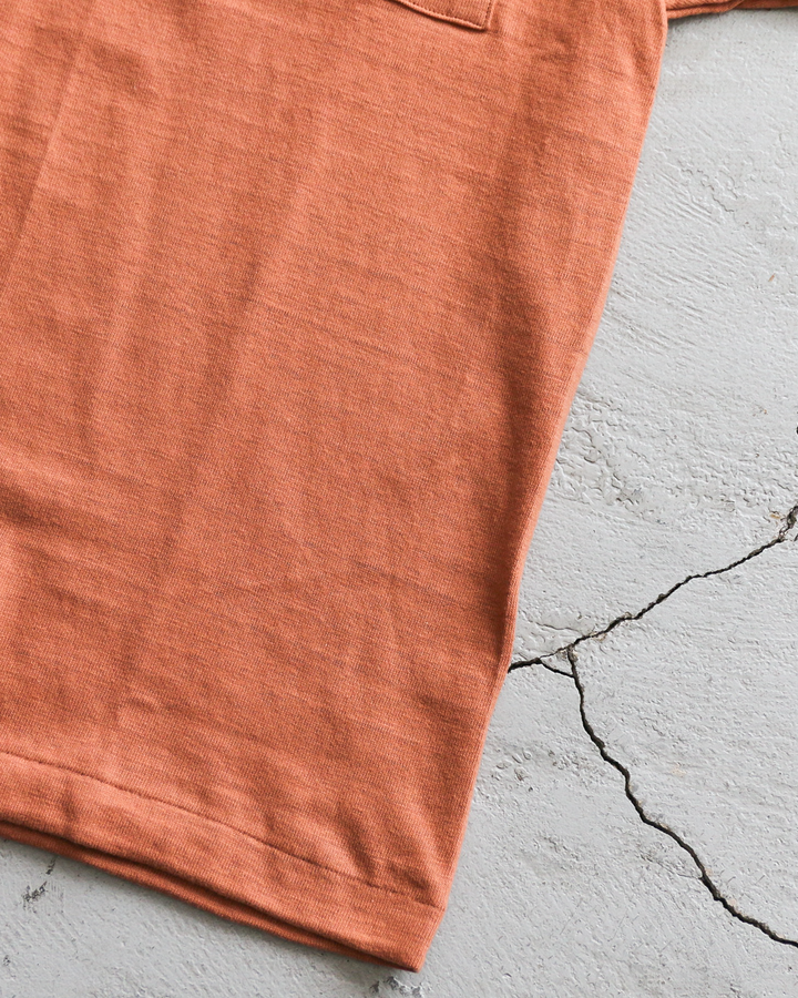 WAREHOUSE Lot 4601 SOLID POCKET T Dark Salmon