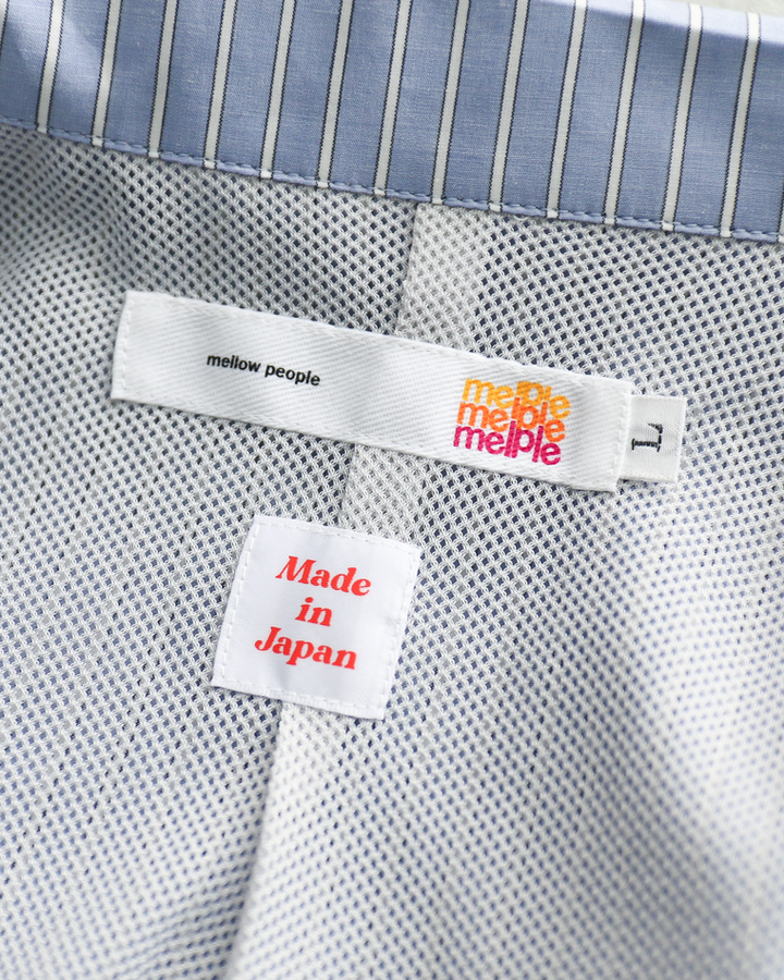 melple  Westwood Drizzler Jacket Blue Stripe