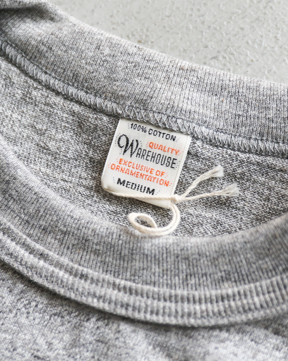 WAREHOUSE Lot 4601 SOLID POCKET T Heather Gray