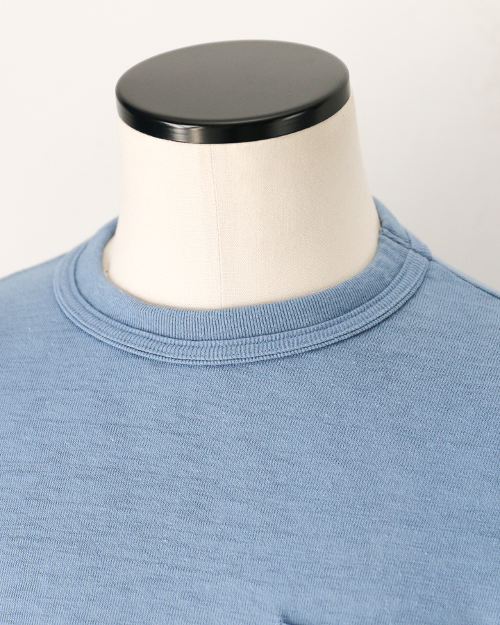 WAREHOUSE Lot 4601 SOLID POCKET T Pale Blue