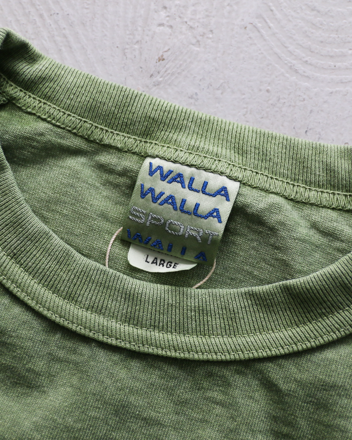 WALLA WALLA SPORT PIGMENT DYE 9oz BASEBALL TEE Green