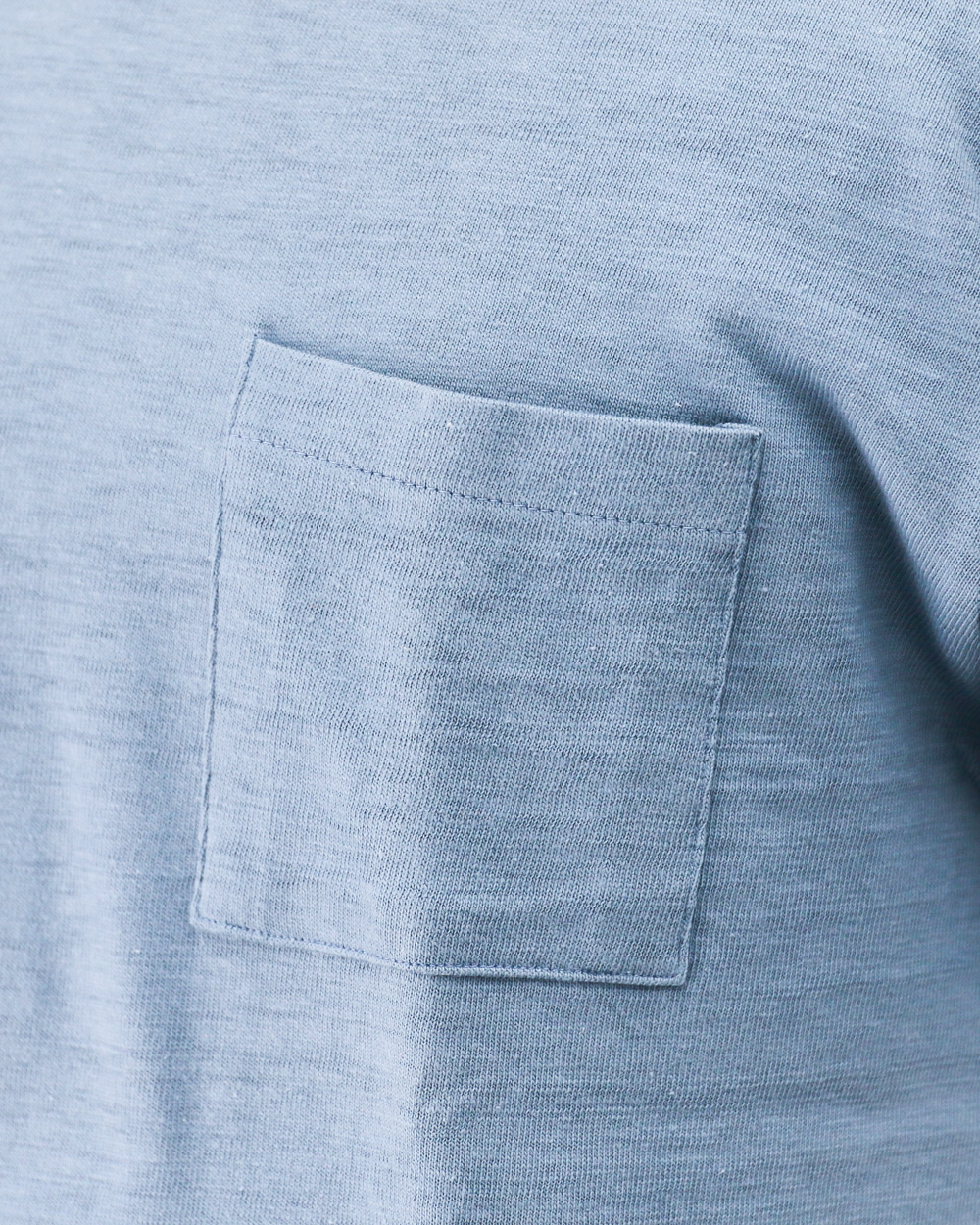 WAREHOUSE Lot 4601 SOLID POCKET T Pale Blue
