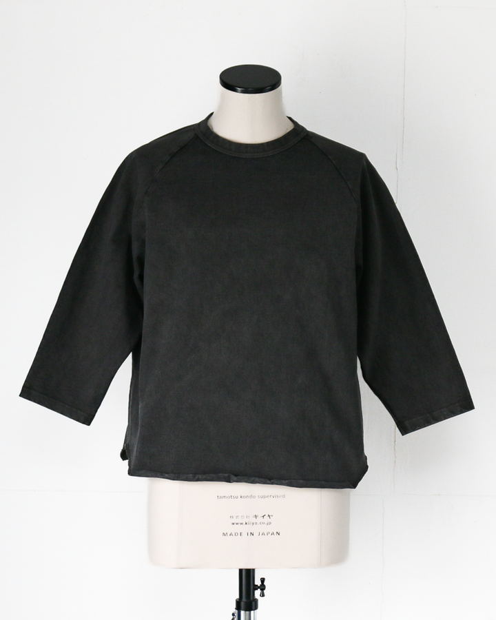 WALLA WALLA SPORT PIGMENT DYE 9oz BASEBALL TEE Black