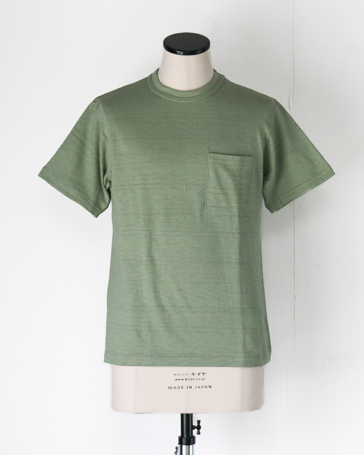 WAREHOUSE Lot 4601 SOLID POCKET T Pale Green
