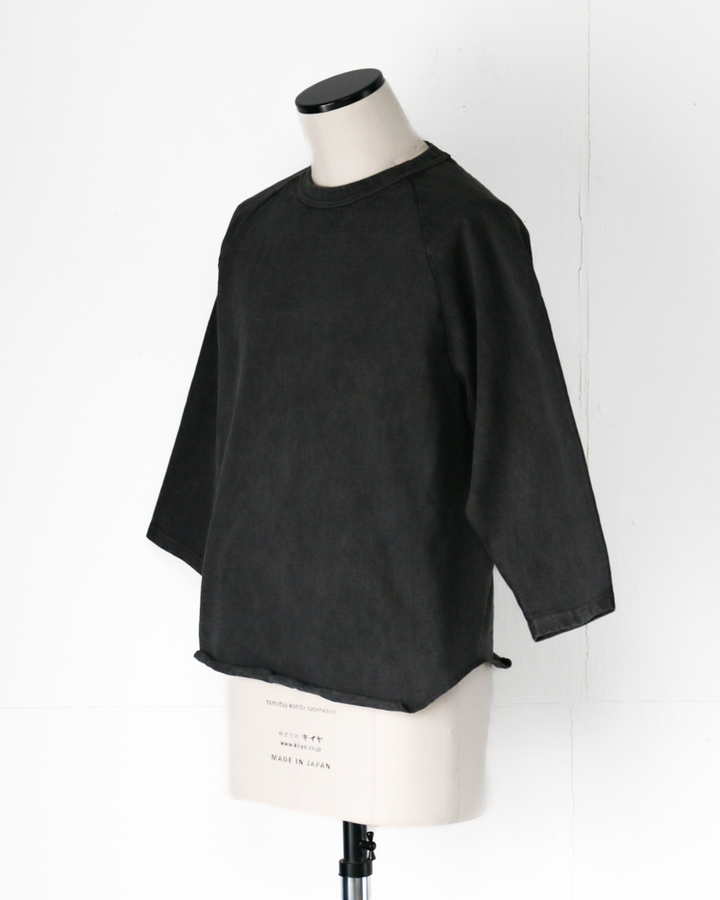 WALLA WALLA SPORT PIGMENT DYE 9oz BASEBALL TEE Black