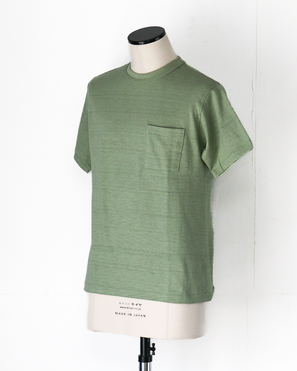 WAREHOUSE Lot 4601 SOLID POCKET T Pale Green
