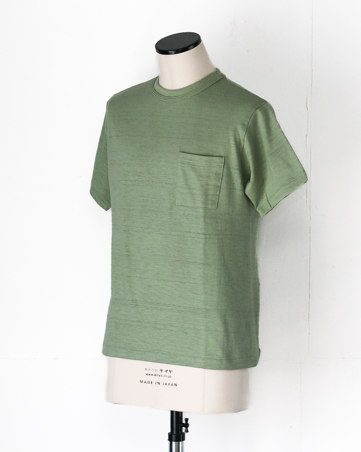 WAREHOUSE Lot 4601 SOLID POCKET T Pale Green