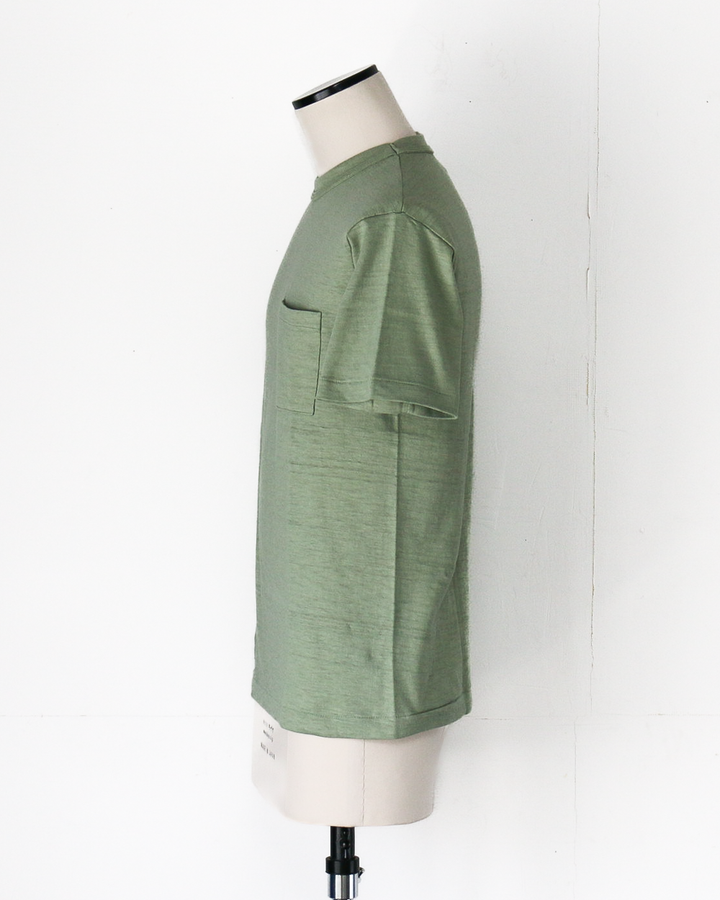 WAREHOUSE Lot 4601 SOLID POCKET T Pale Green