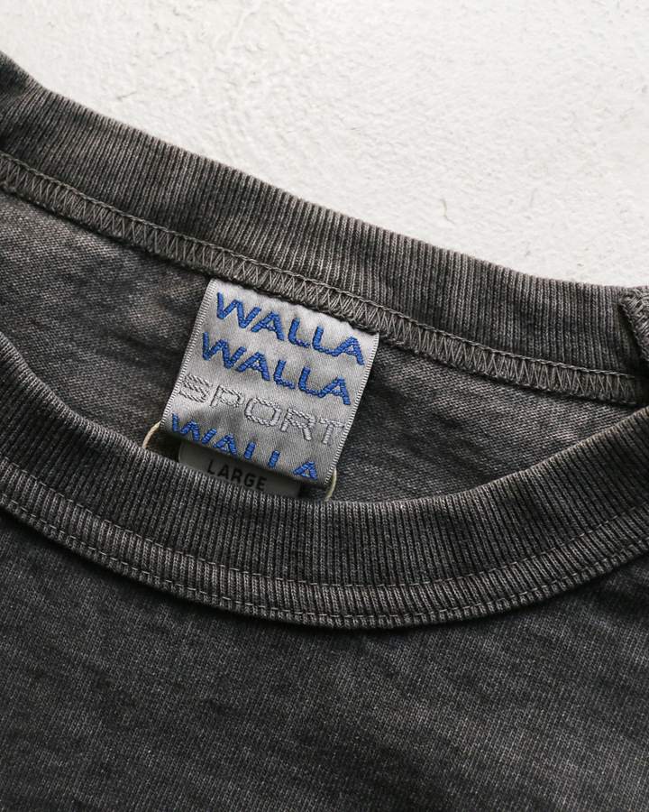 WALLA WALLA SPORT PIGMENT DYE 9oz BASEBALL TEE Black