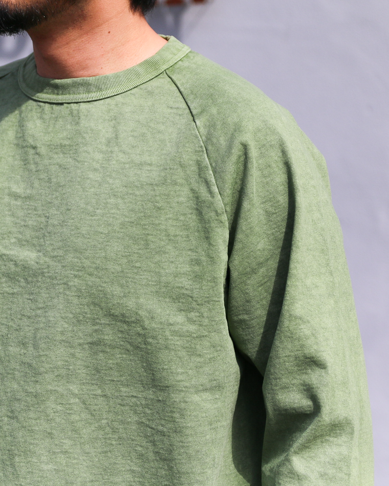 WALLA WALLA SPORT PIGMENT DYE 9oz BASEBALL TEE Green