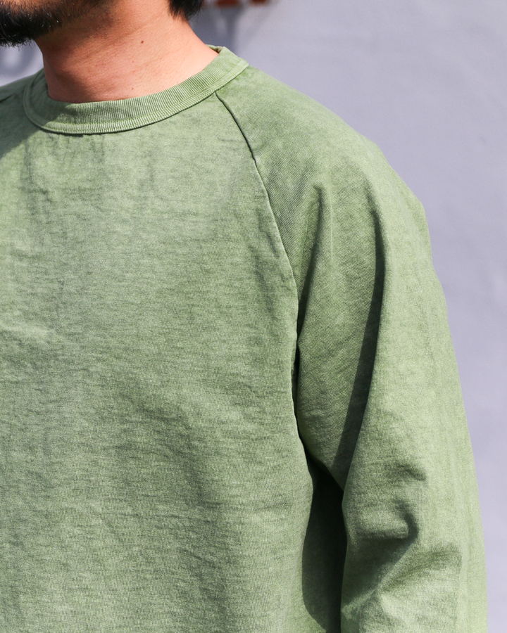 WALLA WALLA SPORT PIGMENT DYE 9oz BASEBALL TEE Green