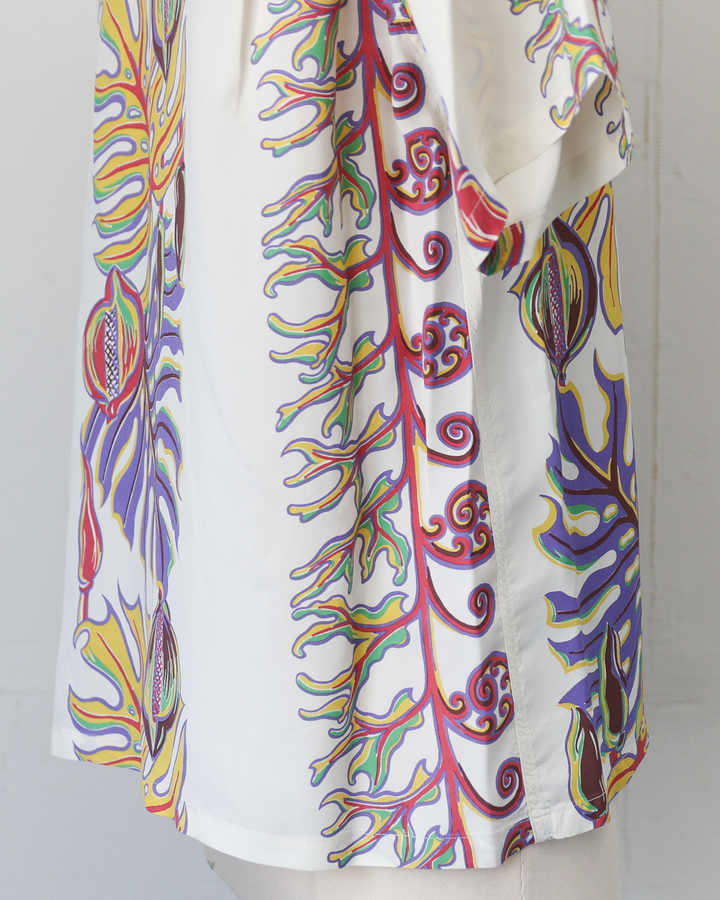 SUN SURF SS39622 RAYON HAWAIIAN SHIRT “MONSTERA BORDER”