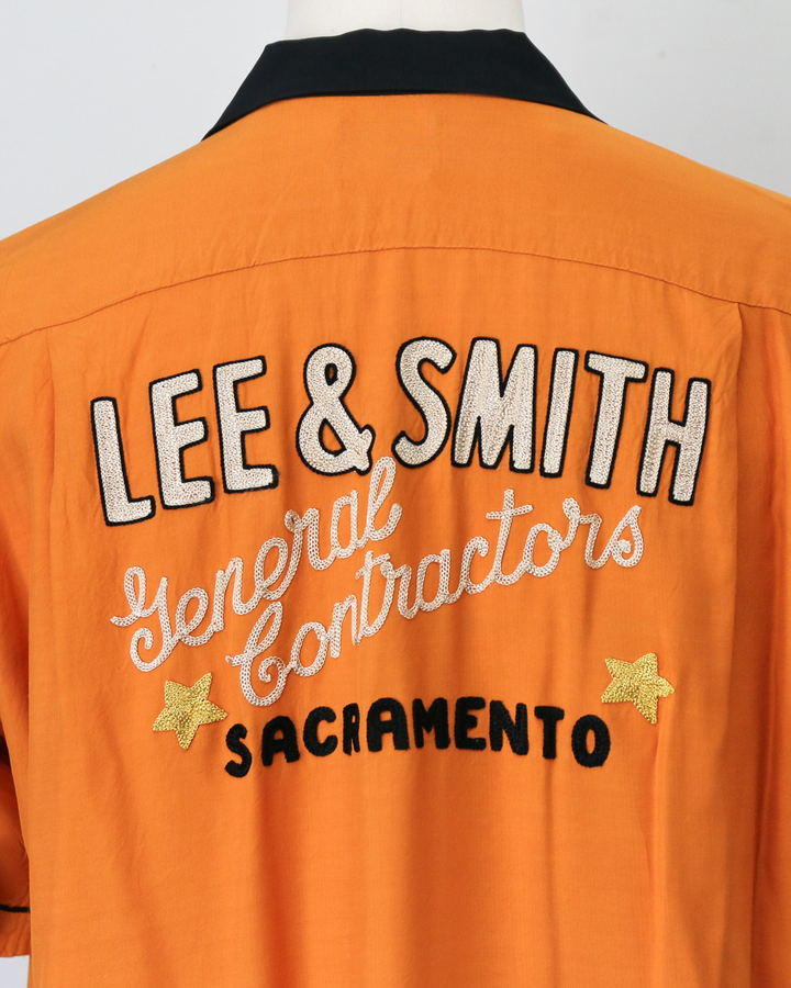 STYLE EYES SE39663 RAYON BOWLING SHIRT “LEE &amp; SMITH”