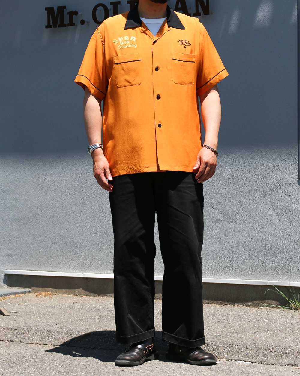 STYLE EYES SE39663 RAYON BOWLING SHIRT “LEE &amp; SMITH”