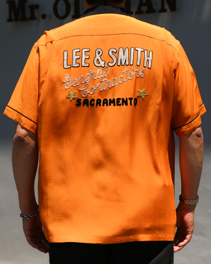 STYLE EYES SE39663 RAYON BOWLING SHIRT “LEE &amp; SMITH”
