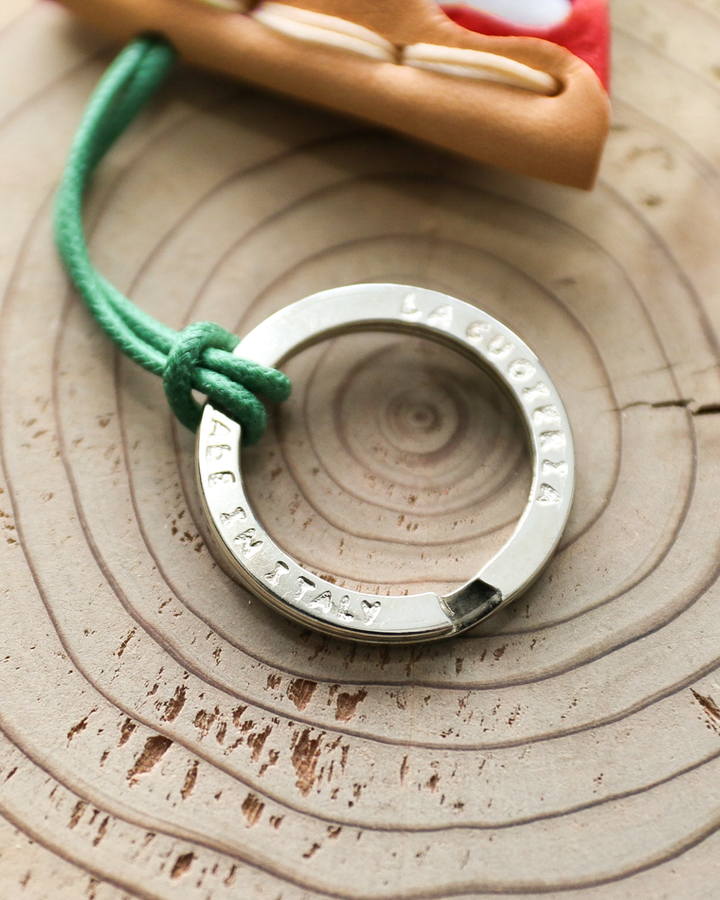 LA CUOIERIA LEATHER KEY HOLDER PIZZA