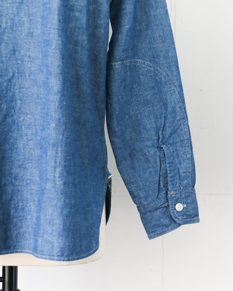 WAREHOUSE Lot.3064 VENTILATION 3STITCH CHAMBRAY SHIRT SAX
