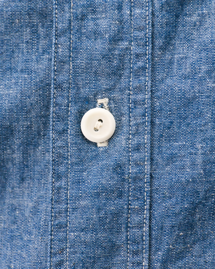WAREHOUSE Lot.3064 VENTILATION 3STITCH CHAMBRAY SHIRT SAX