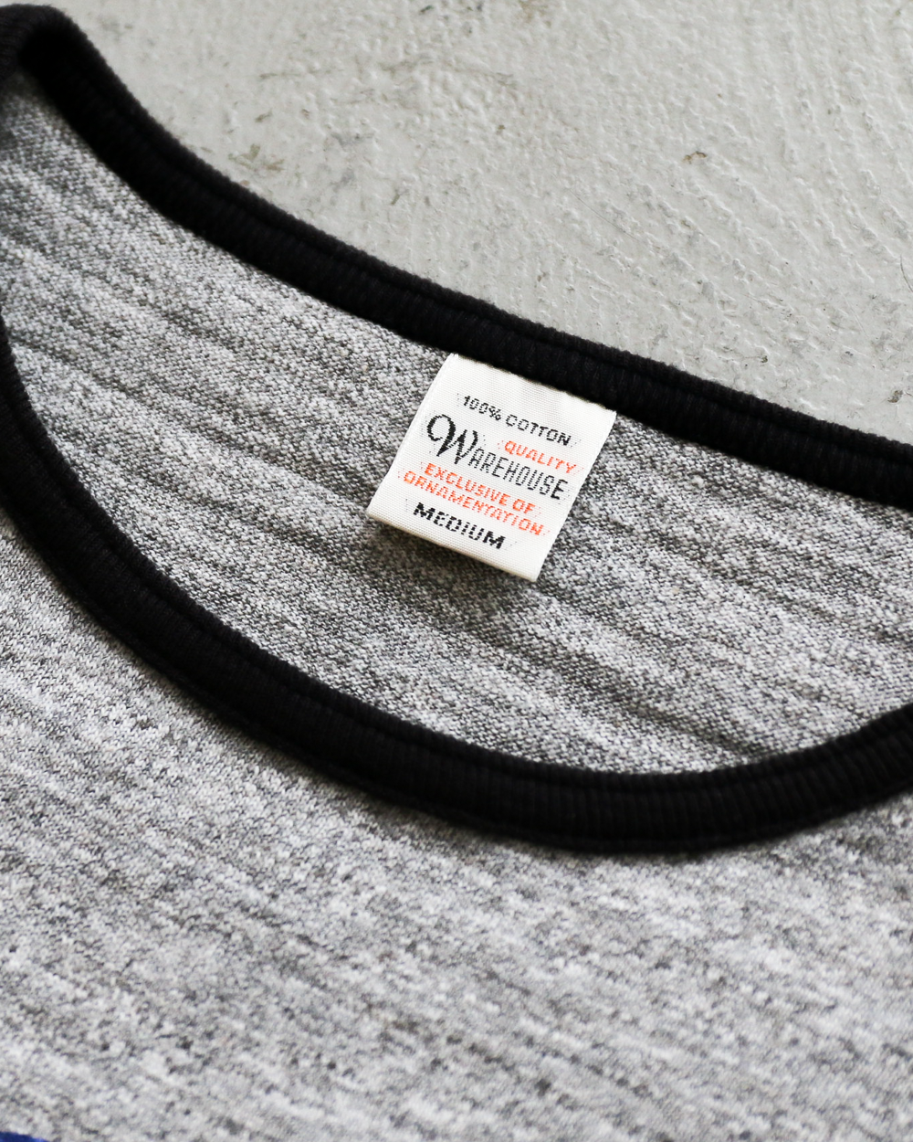 WAREHOUSE  Lot4059 LINGER TEE AFA H.GRAY×BLACK