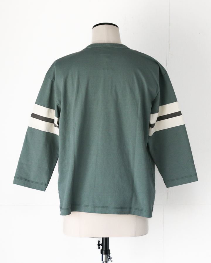 TURN ME ON 3/4 Sleeve Football Tee Green