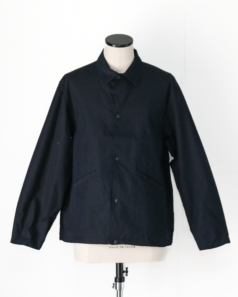 FOB factory F2462 ID NYLON COACH JACKET Indigo