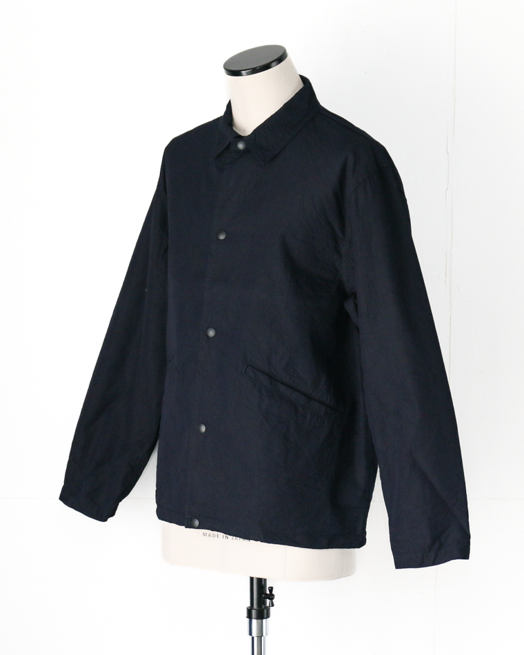 FOB factory F2462 ID NYLON COACH JACKET Indigo
