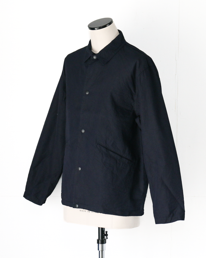 FOB factory F2462 ID NYLON COACH JACKET Indigo