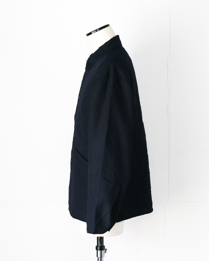 FOB factory F2462 ID NYLON COACH JACKET Indigo