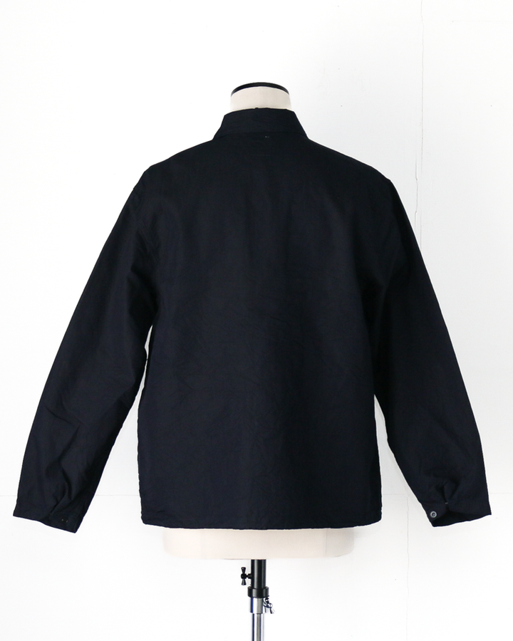 FOB factory F2462 ID NYLON COACH JACKET Indigo