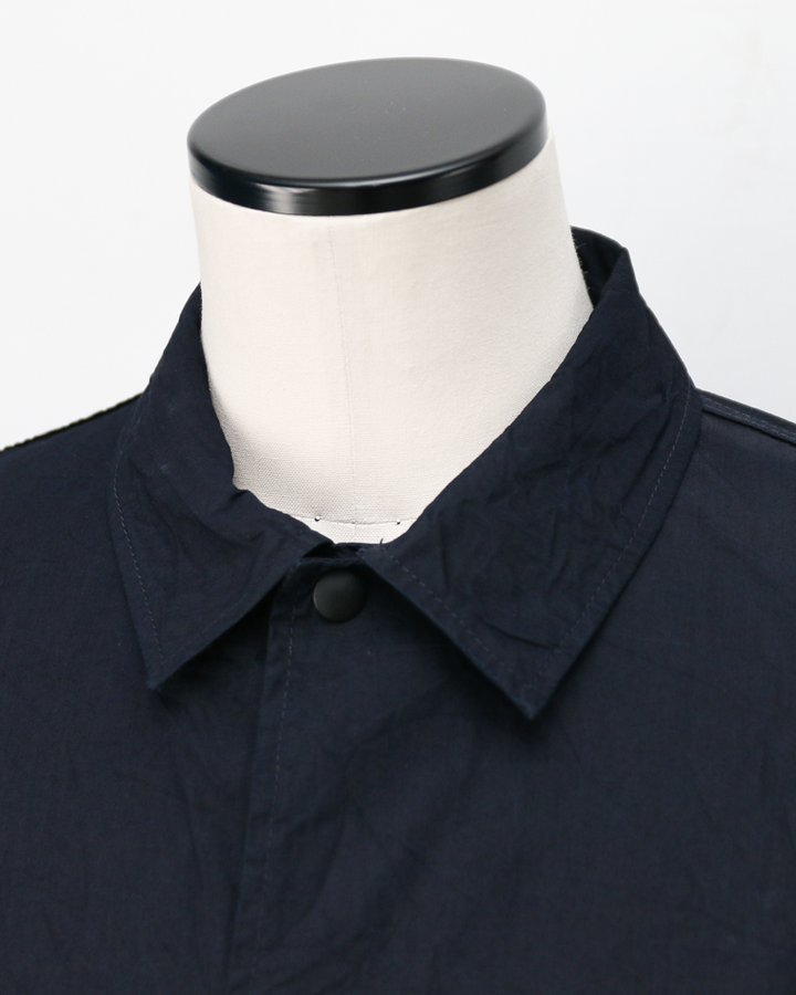 FOB factory F2462 ID NYLON COACH JACKET Indigo
