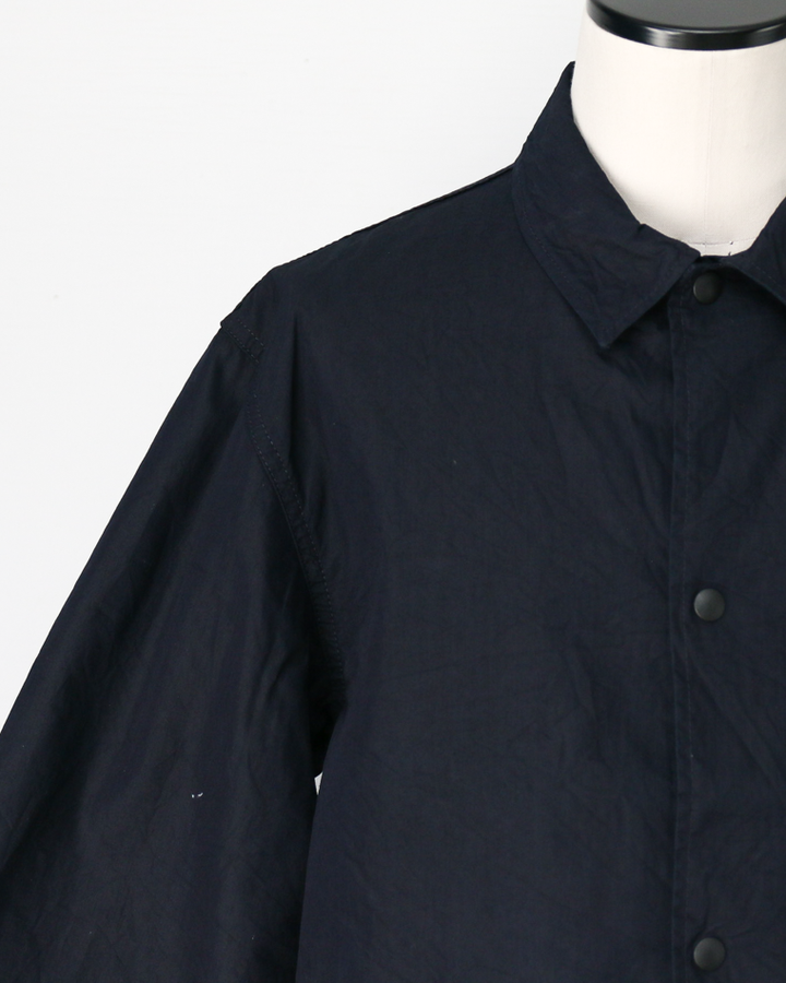 FOB factory F2462 ID NYLON COACH JACKET Indigo