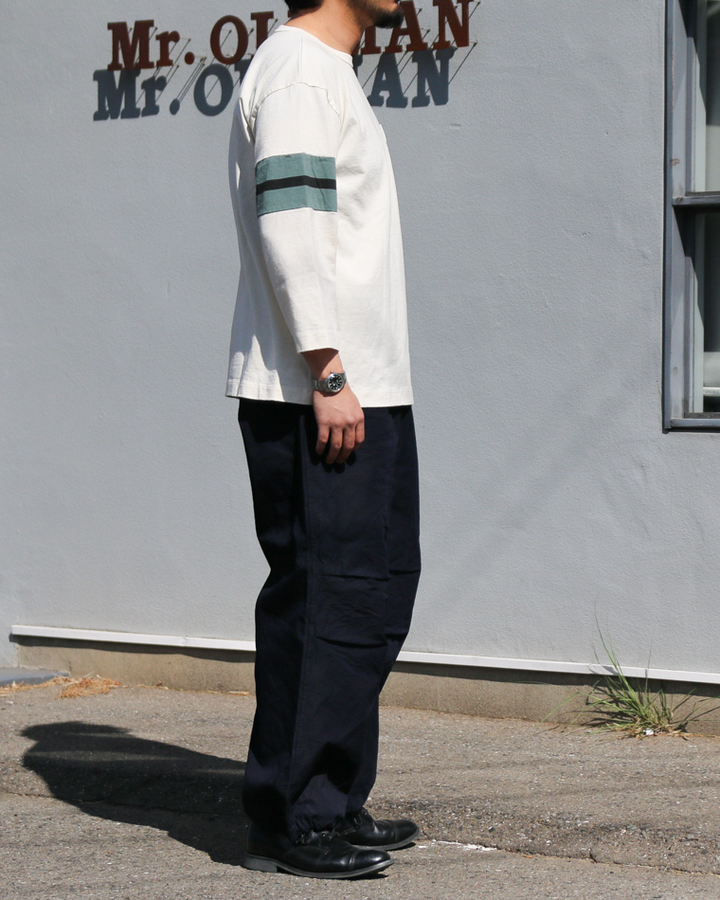 FOB factory F0545 ID NYLON TUCK PANTS Indigo