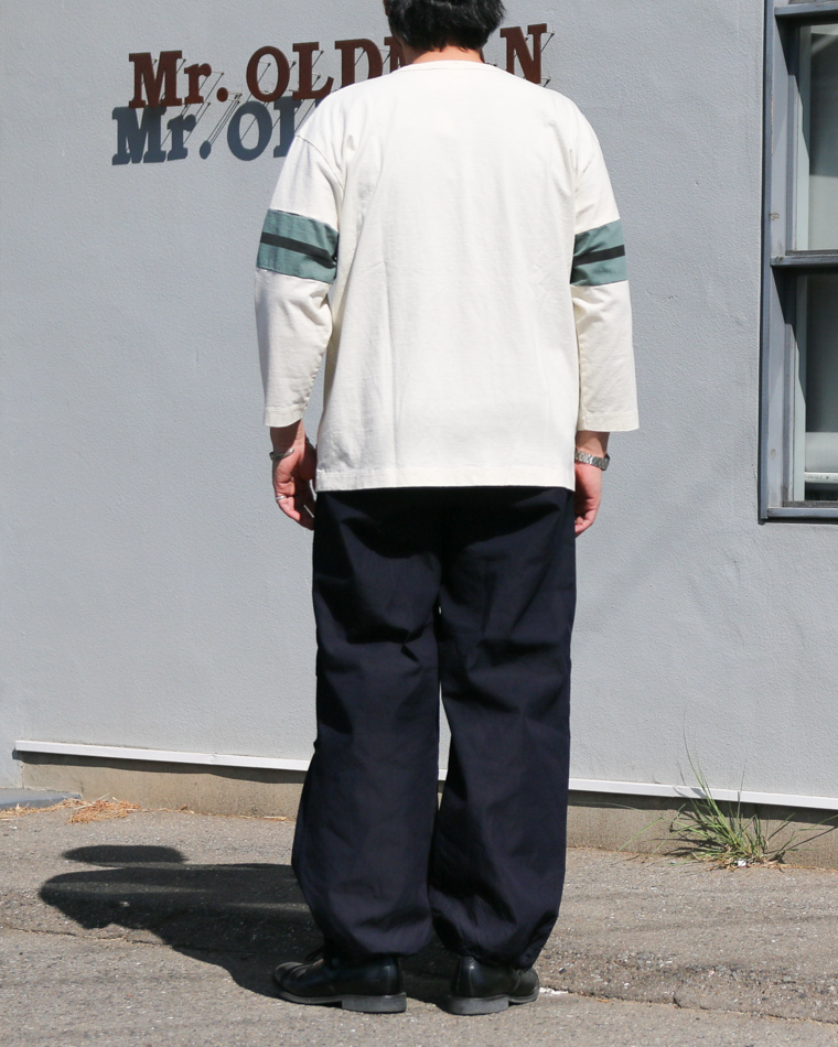 TURN ME ON 3/4 Sleeve Football Tee Off White