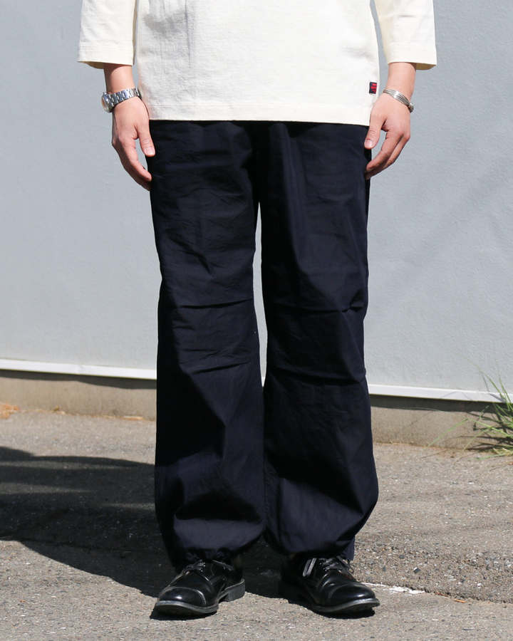 FOB factory F0545 ID NYLON TUCK PANTS Indigo