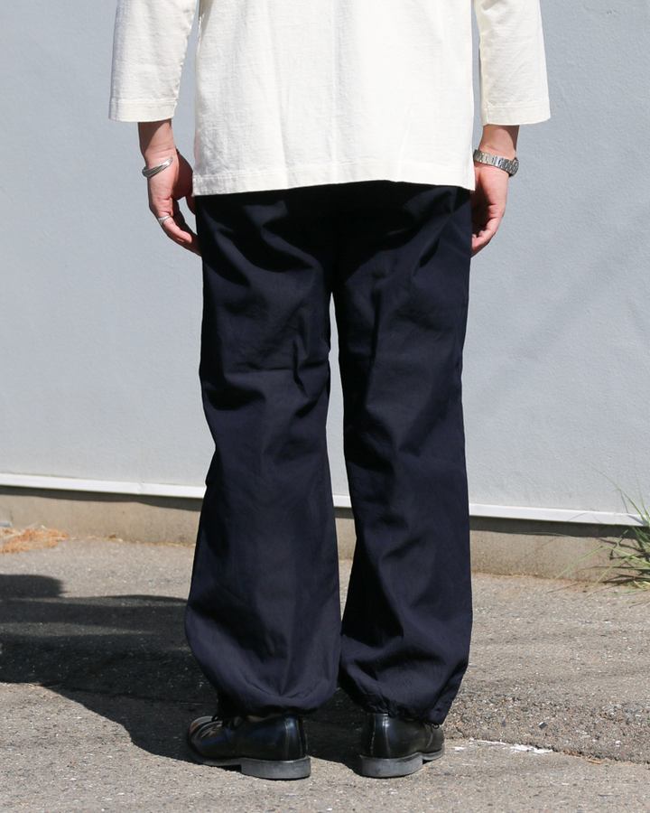 FOB factory F0545 ID NYLON TUCK PANTS Indigo