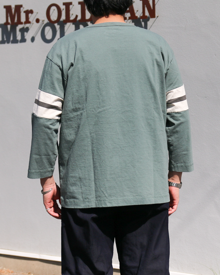 TURN ME ON 3/4 Sleeve Football Tee Green