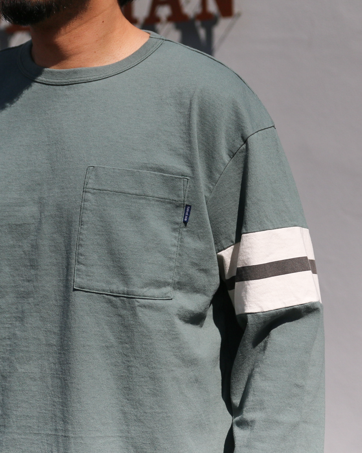 TURN ME ON 3/4 Sleeve Football Tee Green