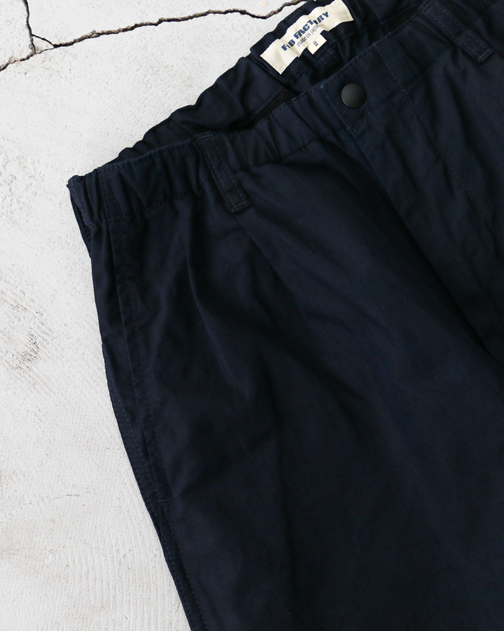 FOB factory F0545 ID NYLON TUCK PANTS Indigo