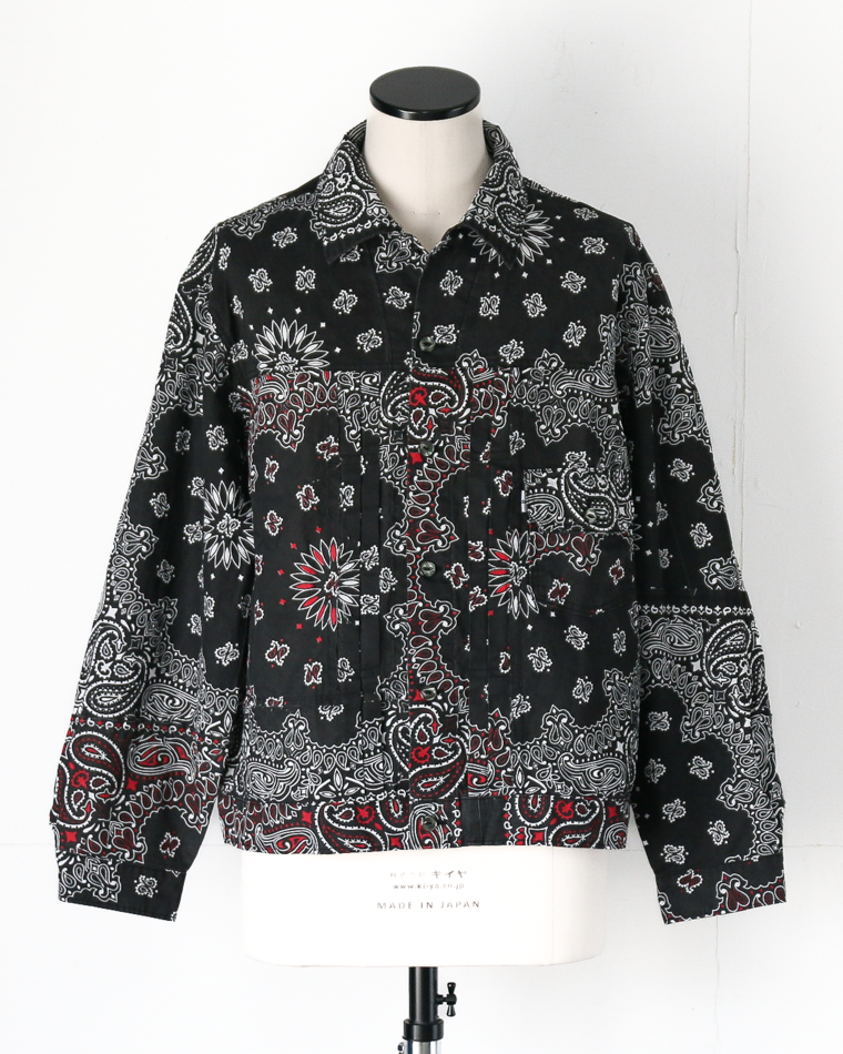 redad  made in USA Bandana Remake 1st Jacket Black 1