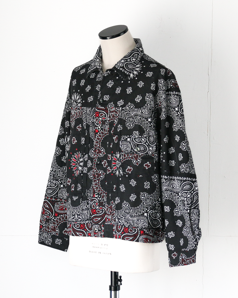 redad  made in USA Bandana Remake 1st Jacket Black 1