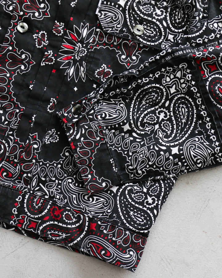 redad  made in USA Bandana Remake 1st Jacket Black 1