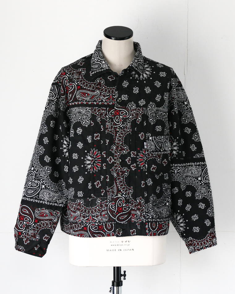 redad  made in USA Bandana Remake 1st Jacket Black 2
