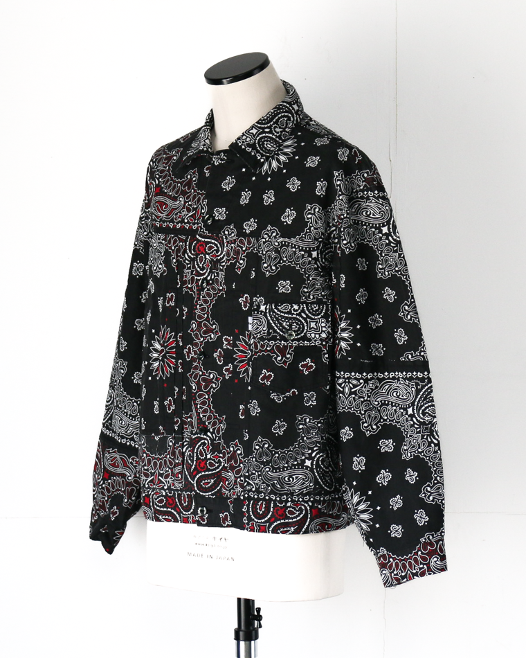 redad  made in USA Bandana Remake 1st Jacket Black 2