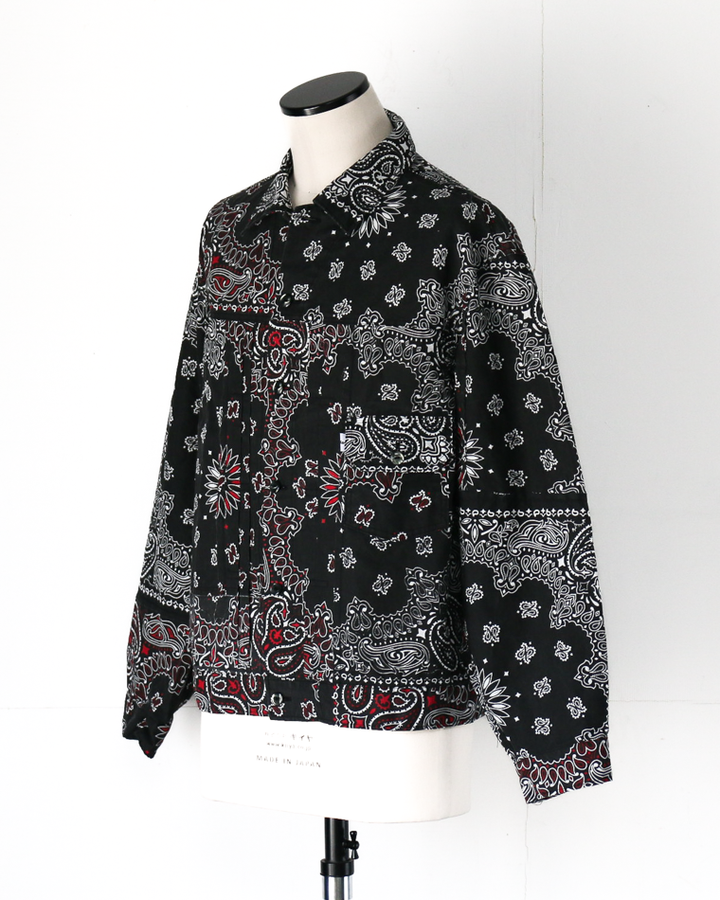 redad  made in USA Bandana Remake 1st Jacket Black 2