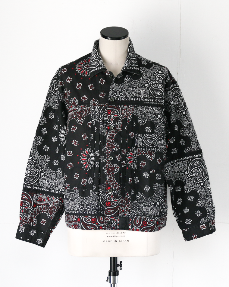 redad  made in USA Bandana Remake 1st Jacket Black 3
