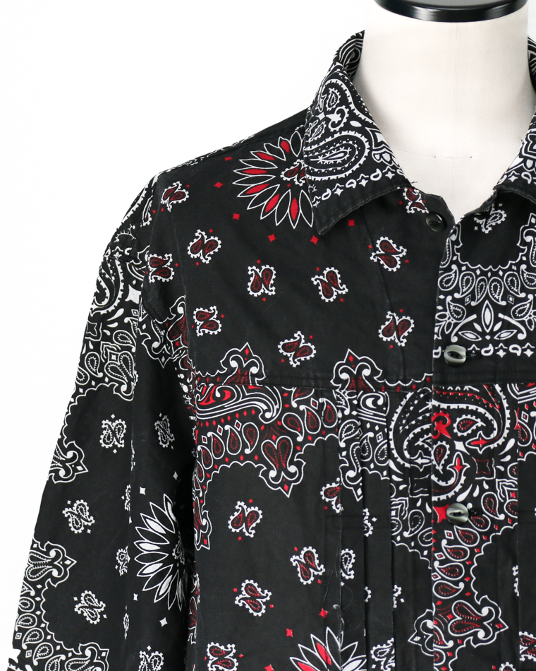 redad  made in USA Bandana Remake 1st Jacket Black 3