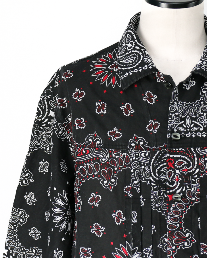 redad  made in USA Bandana Remake 1st Jacket Black 3