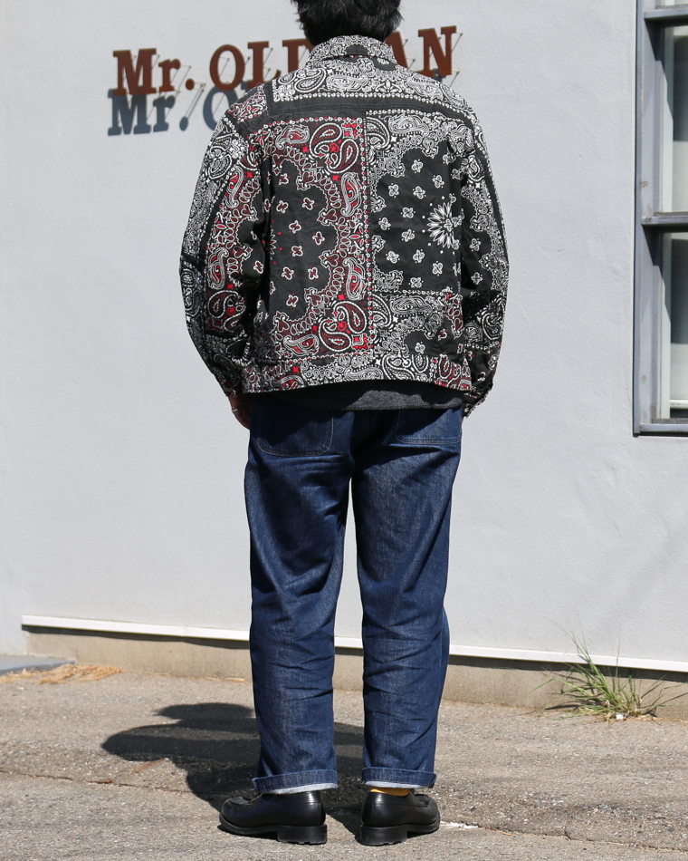 redad  made in USA Bandana Remake 1st Jacket Black 3