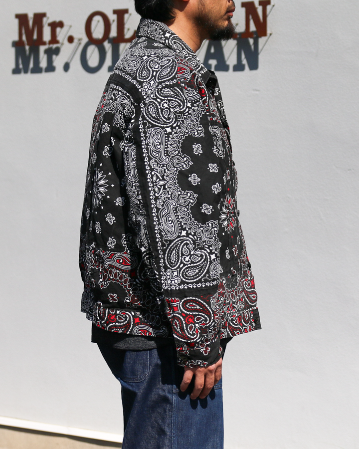 redad  made in USA Bandana Remake 1st Jacket Black 1