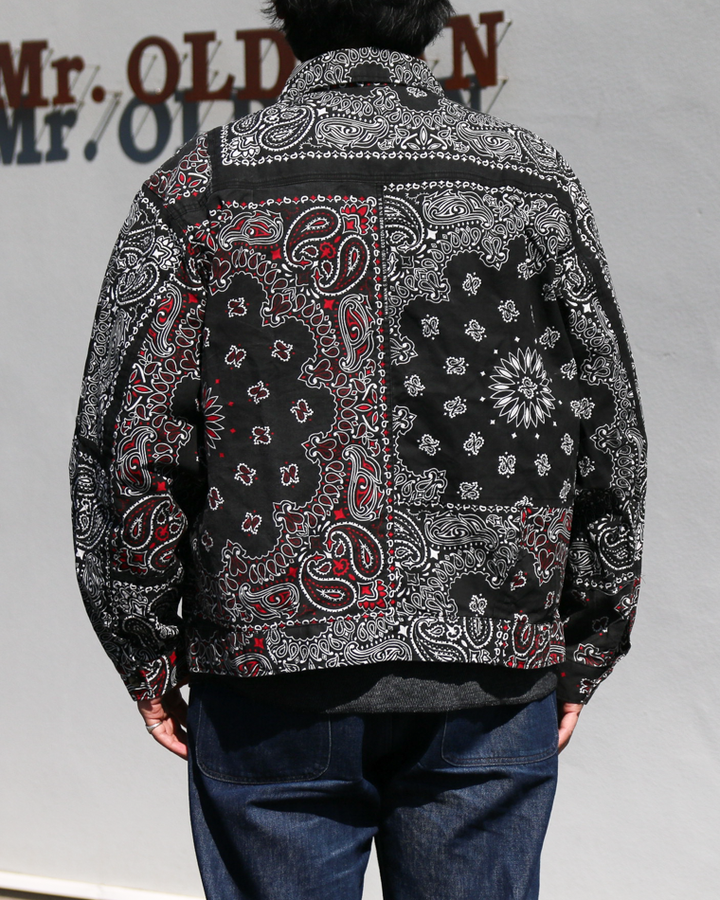 redad  made in USA Bandana Remake 1st Jacket Black 1